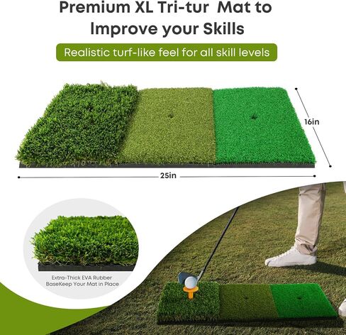 Golfguru Golf Net, All-in-1 Golf Practice Net with 1 Golf Mat, 5 Golf Balls, 1 Golf Tee, Golf Net for Backyard Driving Chipping Ind, 10 x 7 Ft in Saudi Arabia