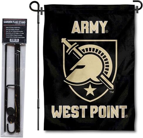 College Flags & Banners Co. Army Black Knights Athena Garden Flag with Stand Holder in Saudi Arabia