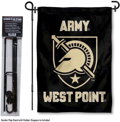 College Flags & Banners Co. Army Black Knights Athena Garden Flag with Stand Holder in Saudi Arabia