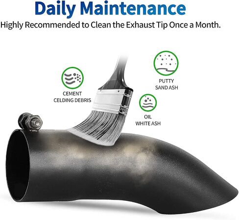 AUTOSAVER88 2.5 Inch Inlet Black Exhaust Tip, 2.5" Inlet 2.5" Outlet 9" Overall Length Stainless Steel Turn Down Exhaust Tips Powder Coated Finish Tailpipe in Saudi Arabia