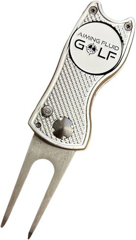 Premium 5-in-1 Golf Divot Repair Tool and Ball Marker I Groove Cleaner I Club Tee I Putting Alignment I Switchblade Design I Golf Gift I Golf Accessory in Saudi Arabia