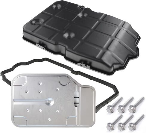 Automotive Transmission Oil Pan Set 8pcs for Mercedes-Benz 722.9 C250 C300 C350 CL550 CLS550 E250 E300 E350 G550 GL350 ML350 S550 SL550 SLK350 2212770100 2202710380 0049903512 2222700512 (9 piece set) in Saudi Arabia