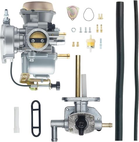 المكربن ​​+ صمام الوقود بيتكوك لـ Su-zuki Ozark LTZ 250 Quadsport 250 Carb 2004-2009 LTF 250 2x4 2WD 2002-2009 مفتاح إيقاف، 13200-05G01 in Saudi Arabia