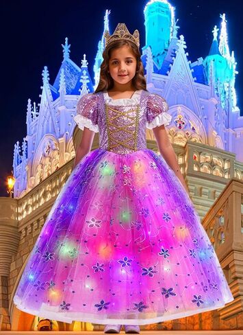 فستان الأميرة توتو دريمز LED للفتيات مع ملحقات كاملة لملابس الهالوين وهدايا حفلات أعياد الميلاد in Kuwait