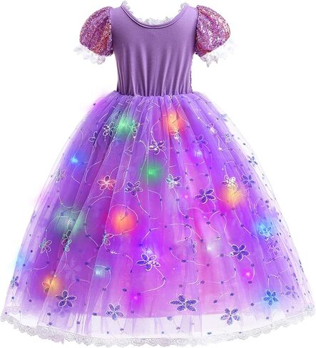 فستان الأميرة توتو دريمز LED للفتيات مع ملحقات كاملة لملابس الهالوين وهدايا حفلات أعياد الميلاد in Kuwait