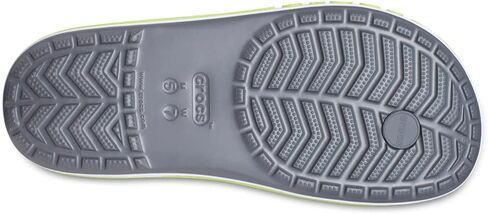 Crocs 205393-0GX Bayaband Flip Flops Slate Grey/Lime Size M12 in Saudi Arabia