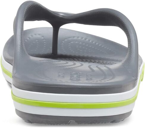 Crocs 205393-0GX Bayaband Flip Flops Slate Grey/Lime Size M12 in Saudi Arabia
