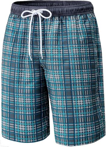 TSLA Men's Quick Dry 11 Inches Swim Trunks, Beach Board Shorts with Inner Mesh Lining, Bathing Suits with Pockets in Saudi Arabia
