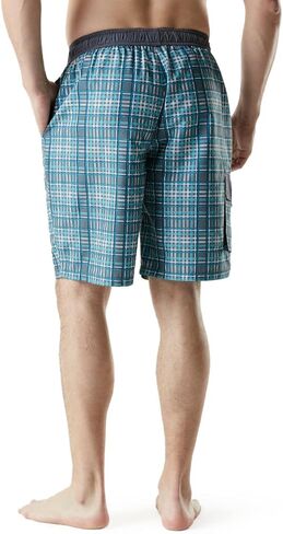 TSLA Men's Quick Dry 11 Inches Swim Trunks, Beach Board Shorts with Inner Mesh Lining, Bathing Suits with Pockets in Saudi Arabia