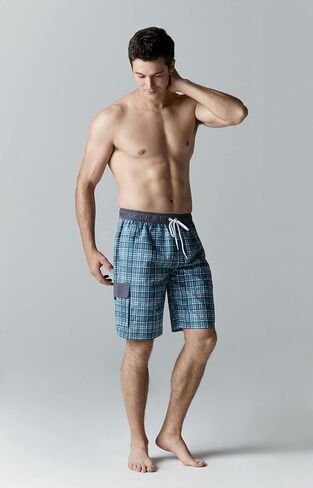 TSLA Men's Quick Dry 11 Inches Swim Trunks, Beach Board Shorts with Inner Mesh Lining, Bathing Suits with Pockets in Saudi Arabia