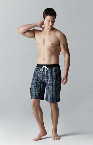 سروال سباحة رجالي سريع الجفاف مقاس 11 بوصة من TSLA، شورت شاطئ مع بطانة شبكية داخلية، بدلات استحمام بجيوب in Kuwait