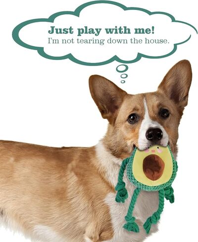 Dog Toys for Boredom and Stimulating,Avocado Dog Toys Squeaky Dog Toys Plush Dog Toys for Aggressive Chewers Pet Toys for Large Dogs Medium, Small Dogs in Saudi Arabia