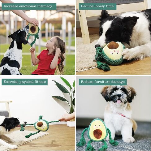 Dog Toys for Boredom and Stimulating,Avocado Dog Toys Squeaky Dog Toys Plush Dog Toys for Aggressive Chewers Pet Toys for Large Dogs Medium, Small Dogs in Saudi Arabia