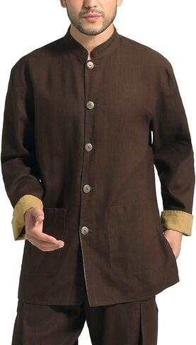 Men's Reversible Mao Suit Style Jacket in Saudi Arabia