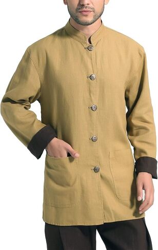 Men's Reversible Mao Suit Style Jacket in Saudi Arabia