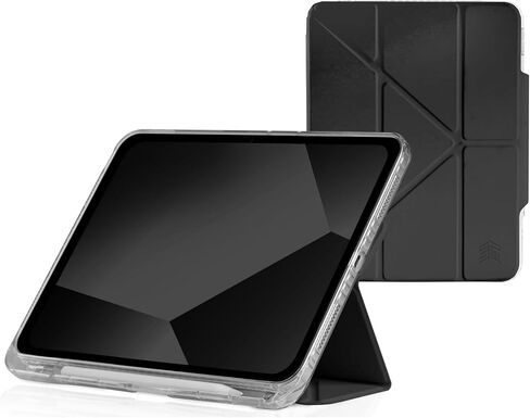 STM Goods OPP iPad 10th Gen Protective Case with Innovative Origami Magnetic Cover, Slim, Integrated Apple Pencil Holder - Perfect for Travel, Teens, Streamers and Professionals - Gray in Saudi Arabia