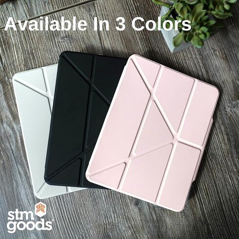 STM Goods OPP iPad 10th Gen Protective Case with Innovative Origami Magnetic Cover, Slim, Integrated Apple Pencil Holder - Perfect for Travel, Teens, Streamers and Professionals - Gray in Saudi Arabia