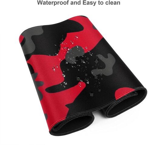 Black Grey and White Gaming Mouse Pad Large XL Camo Gray Long Extended Pads Desk Mat Camouflage Big Mousepad for Home Office Decor Accessories Gamer in Saudi Arabia