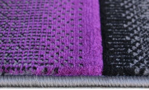 Masada Rugs, Modern Contemporary Area Rug, Purple Grey Black (6 Feet X 9 Feet) in Saudi Arabia