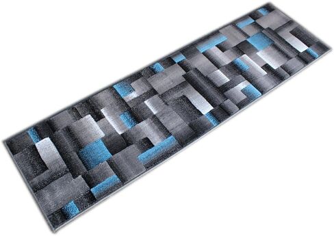 Masada Rugs, Modern Contemporary Area Rug, Purple Grey Black (6 Feet X 9 Feet) in Saudi Arabia