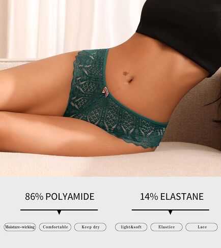 CULAYII Lace Thongs for Women String Criss Cross High waisted Underwear Hollow Out Cheeky Panties Sexy Women Thongs Pack in Saudi Arabia
