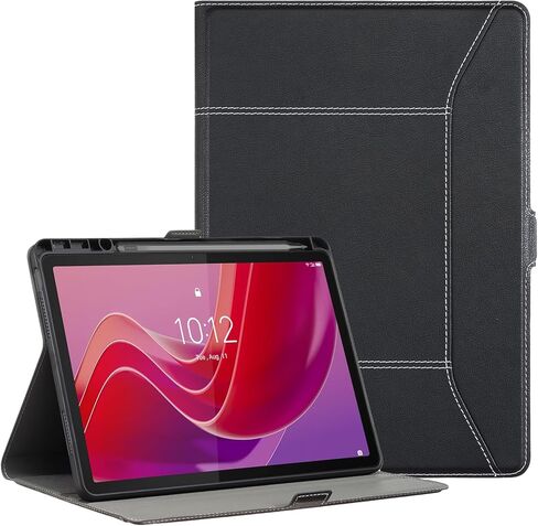 حافظة لينوفو تاب M11 مع حامل قلم وغطاء مغناطيسي رفيع للغاية لجهاز لينوفو تاب M11 حافظة تابلت TB330FU، اسود in Kuwait