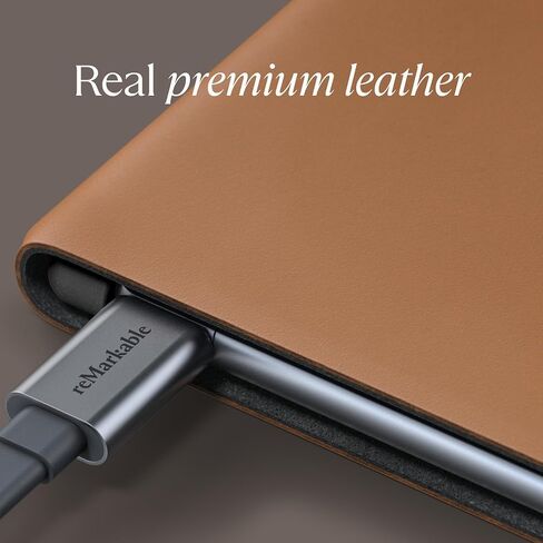 reMarkable Book Folio Official reMarkable 2 Case | Slim, Premium Leather Case in Sepia Brown | Stylish Protection for Your reMarkable 2 Tablet in Saudi Arabia