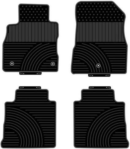 Fits 2018-2023 Nissan Kicks Floor Mats Front & 2nd Row Seat Liner Set 3D Custom Fit All-Weather Full Set Liners, Black in Saudi Arabia