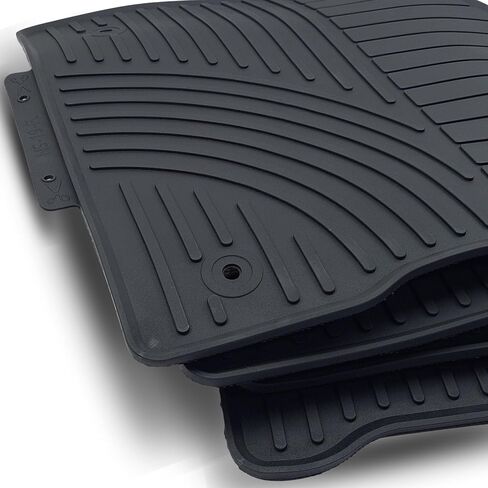 Fits 2018-2023 Nissan Kicks Floor Mats Front & 2nd Row Seat Liner Set 3D Custom Fit All-Weather Full Set Liners, Black in Saudi Arabia