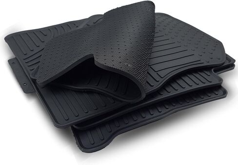 Fits 2018-2023 Nissan Kicks Floor Mats Front & 2nd Row Seat Liner Set 3D Custom Fit All-Weather Full Set Liners, Black in Saudi Arabia