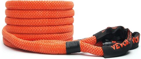 VEVOR 1" x 20' Kinetic Recovery Tow Rope 38,000 lbs, Heavy-Duty Off Road Snatch Strap, Extreme Duty 30% Elasticity Energy Snatch Strap for Jeep Car Truck ATV UTV SUV Tractor in Saudi Arabia