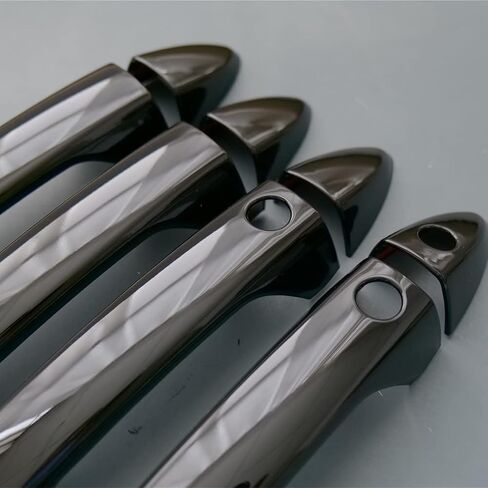 Carbon Fiber Chrome Door Handle Cover Protector Trim for Honda Accord 2013 2014 2015 2016 2017 Pilot Ridgeline Passport (Carbon Fiber No Keyless Holes) in Saudi Arabia