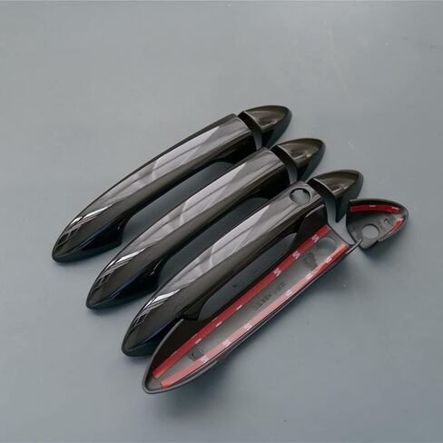 Carbon Fiber Chrome Door Handle Cover Protector Trim for Honda Accord 2013 2014 2015 2016 2017 Pilot Ridgeline Passport (Carbon Fiber No Keyless Holes) in Saudi Arabia