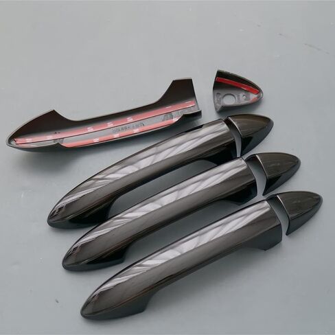 Carbon Fiber Chrome Door Handle Cover Protector Trim for Honda Accord 2013 2014 2015 2016 2017 Pilot Ridgeline Passport (Carbon Fiber No Keyless Holes) in Saudi Arabia