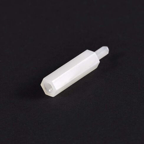 uxcell M2.5x20mm+6mm Male-Female Hex Nylon PCB Motherboard Spacer Standoff for FPV Drone Quadcopter, Computer & Circuit Board White 50pcs in Saudi Arabia