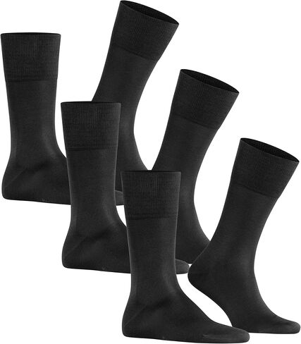 FALKE Men's Tiago 3-Pack M SO, Black, US Sizes 6.5 to 13.5 in Saudi Arabia