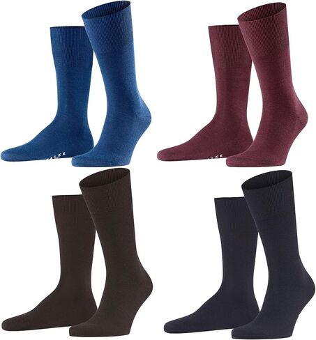 FALKE Size 11-12 Airport Dress Sock Bundle, Blue Barolo Brown Navy in Saudi Arabia