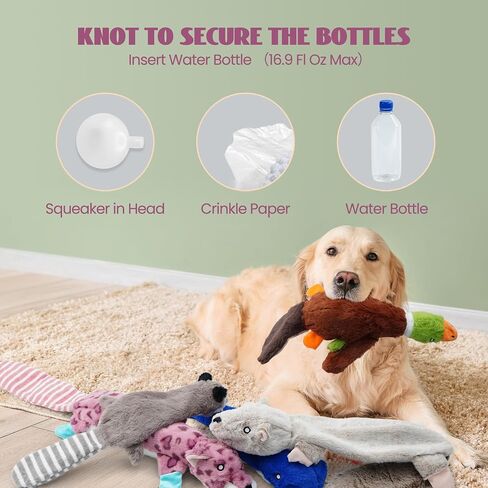 Nocciola 2-in-1 No Stuffing Crinkle Dog Toys with Soft and Durable Fabric, Holds Water Bottles, 20.5" Large Size Stuffless Dog Toys, Squeaky Dog Toys for Small to Large Dog- Shark in Saudi Arabia