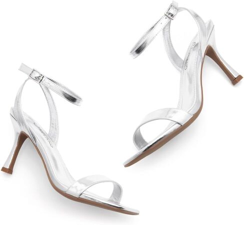 Shoe Land SL-Ambrosia Womens Heeled Sandals Dressy Strappy Heels Open Toe Ankle Strap Stiletto High Heels Black Blue Gold Red Heels for Evening Party Wedding Prom in Saudi Arabia