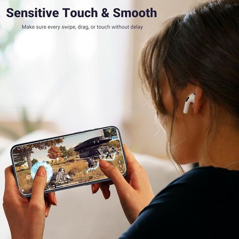 JINTONG 4 عبوات من واقي الشاشة الزجاجي المقوى لهاتف iPhone 14 (6.1 بوصة) طبقة من الزجاج المقسى، فائقة الدقة، مقاومة للخدش، صديقة للحافظة، خالية من الفقاعات in Kuwait