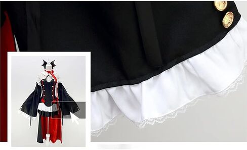 Krul Tepes Cosplay Costume Krul Cosplay Dress Flared Sleeves Full Set With Accessory in Saudi Arabia