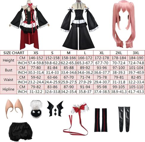 Krul Tepes Cosplay Costume Krul Cosplay Dress Flared Sleeves Full Set With Accessory in Saudi Arabia