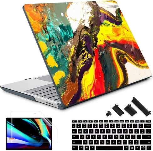 for 13.5" Microsoft Surface Laptop 3/4/5 with Metal Palm Rest ONLY 2019-2022 Release Models:1868/1951, Plastic Hard Shell Case with Keyboard Cover & Screen Protector, Watercolor Floral P082 in Saudi Arabia