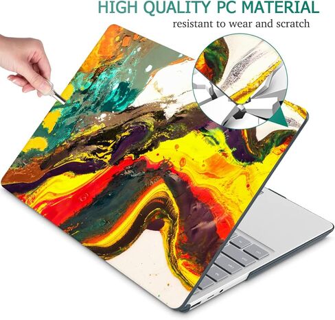 for 13.5" Microsoft Surface Laptop 3/4/5 with Metal Palm Rest ONLY 2019-2022 Release Models:1868/1951, Plastic Hard Shell Case with Keyboard Cover & Screen Protector, Watercolor Floral P082 in Saudi Arabia