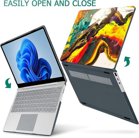 for 13.5" Microsoft Surface Laptop 3/4/5 with Metal Palm Rest ONLY 2019-2022 Release Models:1868/1951, Plastic Hard Shell Case with Keyboard Cover & Screen Protector, Watercolor Floral P082 in Saudi Arabia
