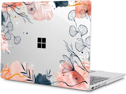 for 13.5" Microsoft Surface Laptop 3/4/5 with Metal Palm Rest ONLY 2019-2022 Release Models:1868/1951, Plastic Hard Shell Case with Keyboard Cover & Screen Protector, Watercolor Floral P082 in Saudi Arabia