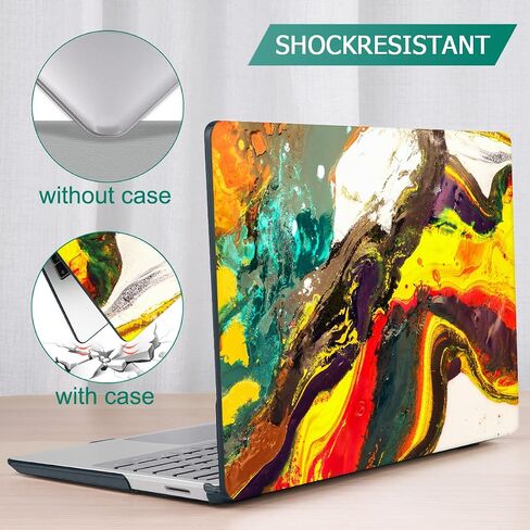 for 13.5" Microsoft Surface Laptop 3/4/5 with Metal Palm Rest ONLY 2019-2022 Release Models:1868/1951, Plastic Hard Shell Case with Keyboard Cover & Screen Protector, Watercolor Floral P082 in Saudi Arabia