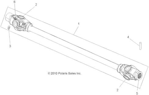 بولاريس 1332430 ASM-PROPSHAFT أمامي رياضي 850 550 200 XP in Kuwait
