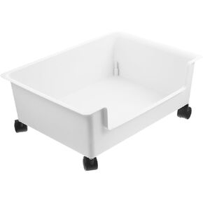 Garneck Book Storage Box Homesteading Books Dollies for Tabletop Roperos Para Guardar De Clothes Storage Box Rolling File Organizer Box Book Container Rolling Cart Home Box
