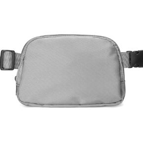 Extra Long Strap Fanny Pack, 60 Inch Max Adjustable Strap Plus Size Crossbody Bag, Extended Length Waist Bag, Lulu Dupes Everywhere Belt Bag 1L (Grey) in Saudi Arabia